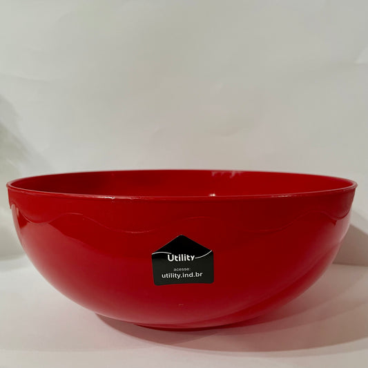 Saladeira de Plástico 2,5 Litros  - Vermelho Bold | Utility