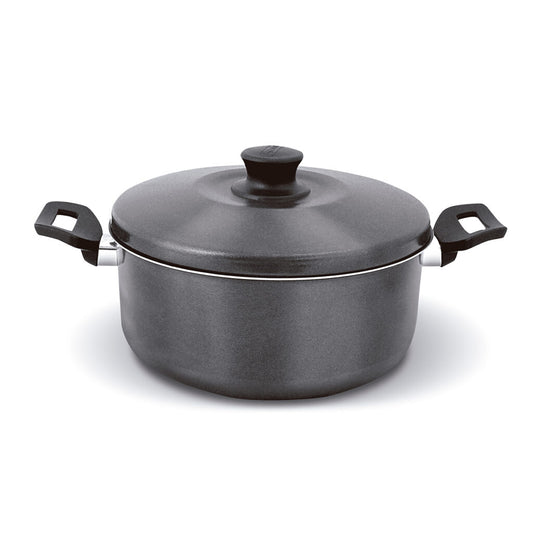 Panela Caçarola Luxo Andiaderente 3,3 Litros - 22 cm | Alumínio Cinco Estrelas