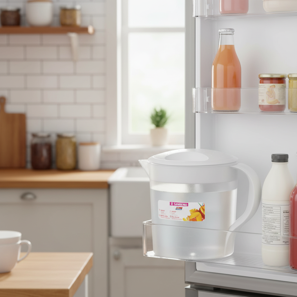Jarra Plástica Sanremo Vac Freezer 1,27 L — Oval | Livre de BPA | Freezer/Micro-ondas