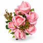 Buquê de Botões de Rosa Artificiais Cor-de-Rosa 50 cm – 12 Hastes | FlorArte