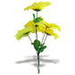 Buquê de Peônias Artificiais Amarelo 30 cm – 5 Hastes | FlorArte