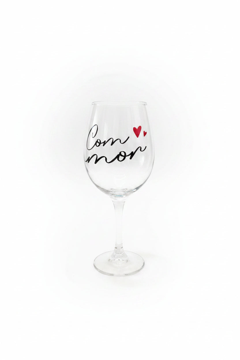 Taça de Vinho 385ml Brasfoot – Para Quem Me Faz Muito Feliz