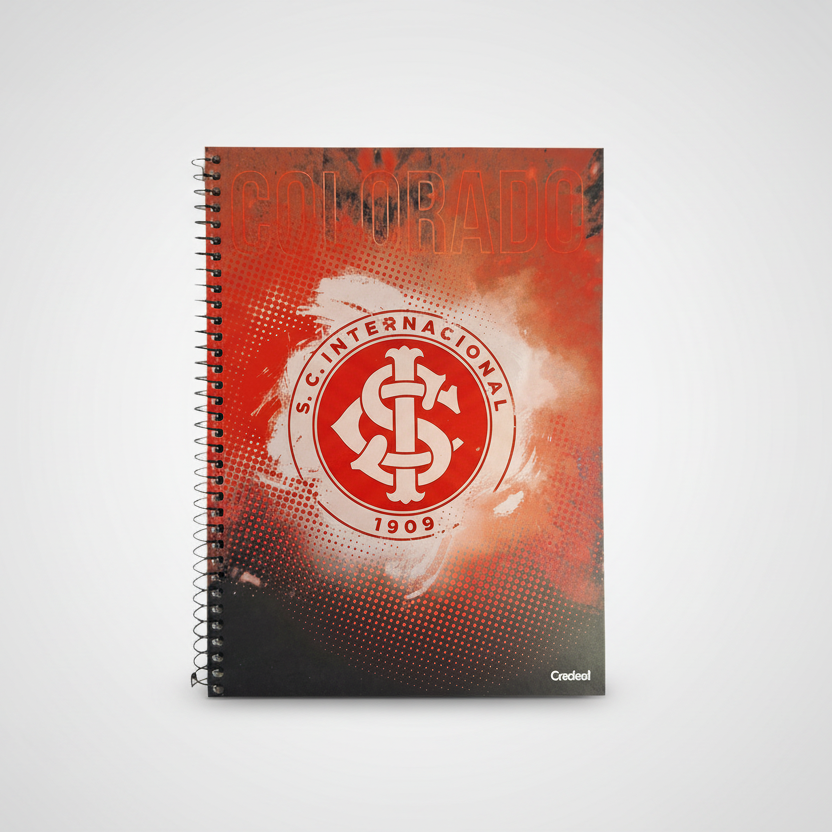 Caderno do Inter Capa Dura 10 Matérias 200 Folhas | Credeal