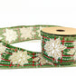 Fita Aramada FlorArte Xadrez 6,3 cm × 9,14 m – Fita Decorativa para Festa, Natal, Presentes
