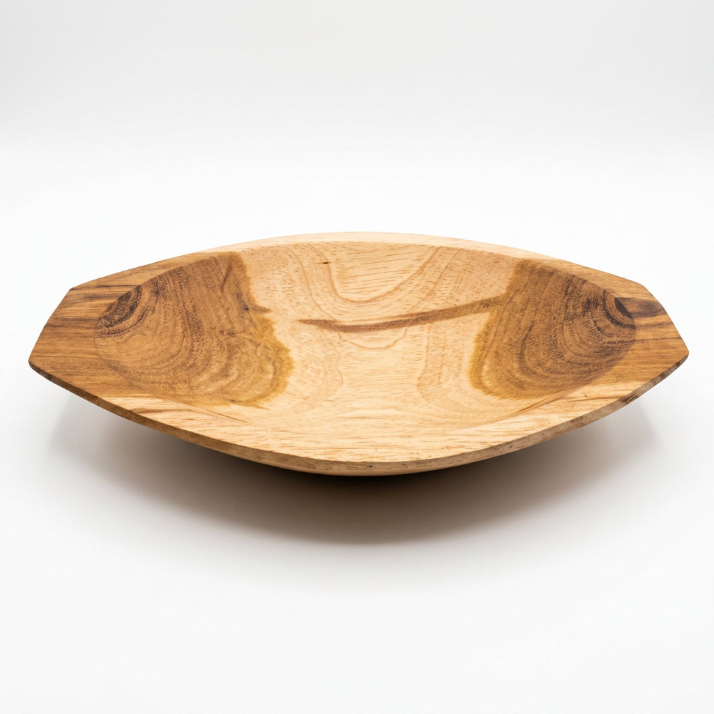 Gamela de Madeira Maciça 26 x 16,5 x 4 cm | Petisqueira Artesanal | Peças Únicas