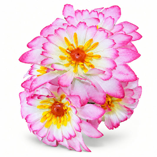 Buquê de Dálias Artificiais Rosa 30 cm – 5 Hastes | FlorArte