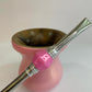 Kit Chimarrão Matetri – Cuia de Chimarrão Rosa + Bomba Inox | Estilo, Tradição e Qualidade