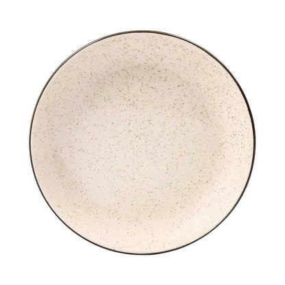 Conjunto de 6 Pratos Fundos Cerâmica 20,5 cm Flat Duna Oxford – Off-White