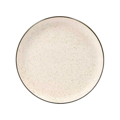 Conjunto de 6 Pratos Sobremesa Cerâmica 20 cm Flat Duna Oxford – Estilo Minimalista