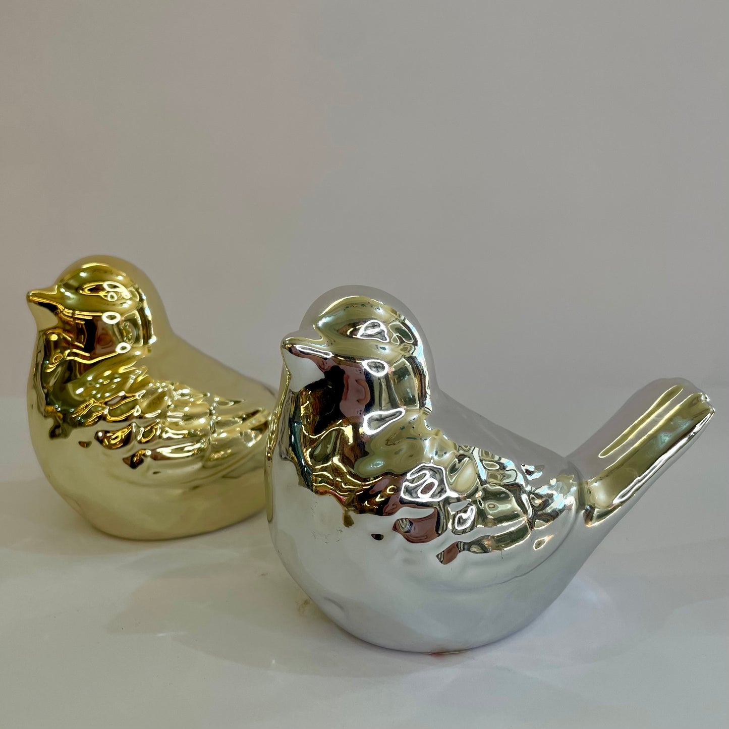 Pássaro Decorativo em Cerâmica - 10 cm