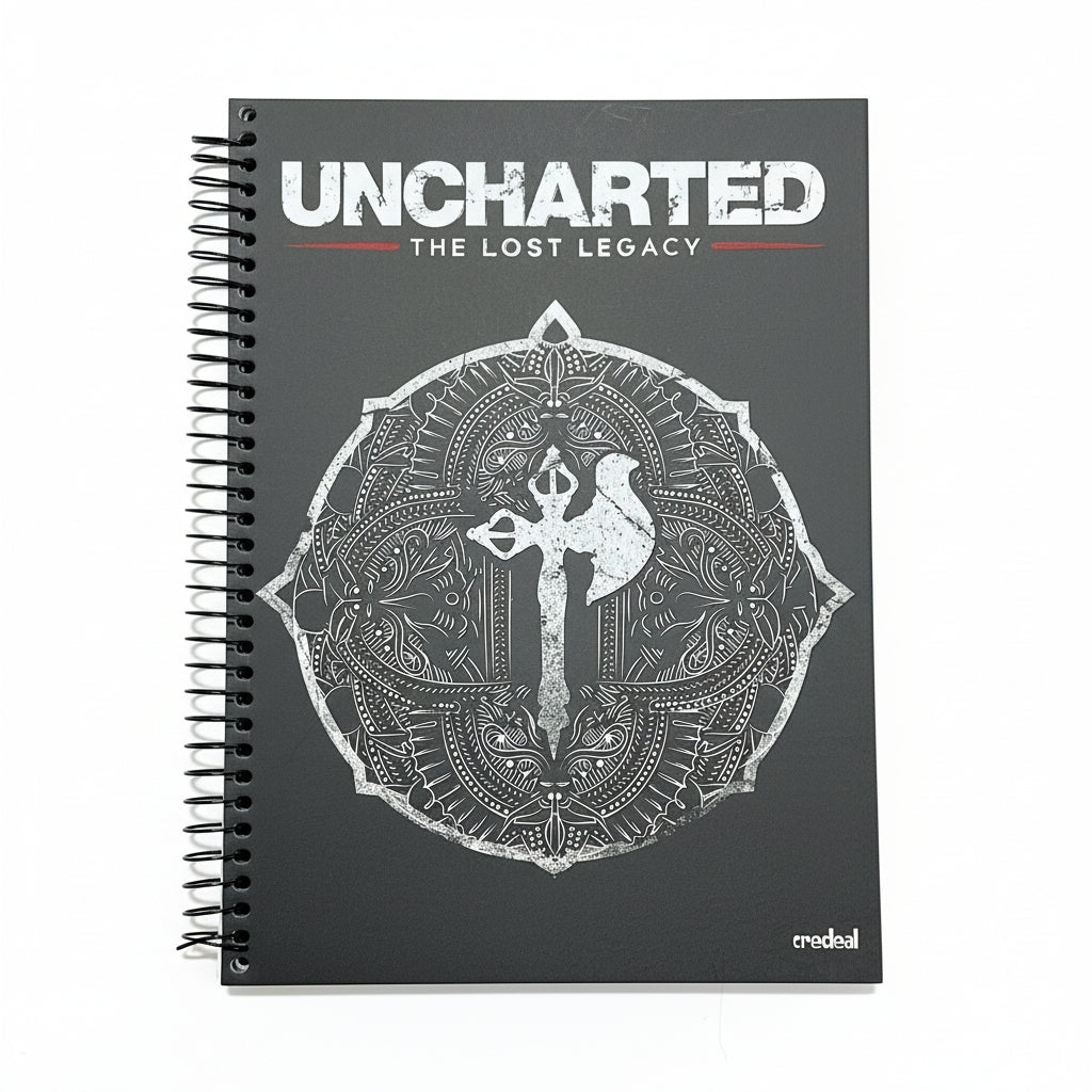 Caderno Uncharted 4 | 1 Matéria 96 Folhas Universitário Capa Dura | Credeal
