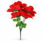 Buquê de Dálias Artificiais Vermelho 37 cm – 5 Hastes | FlorArte