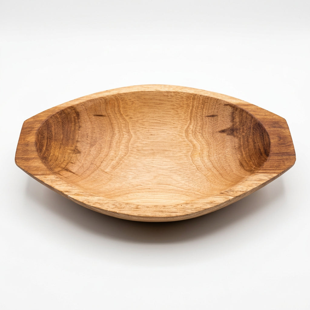 Gamela de Madeira Maciça 26 x 16,5 x 4 cm | Petisqueira Artesanal | Peças Únicas