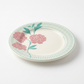 Kit 5 Pratos de Sobremesa 18 cm Donna Bloom Cerâmica Floral Rosa e Verde-Água – Biona Oxford