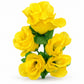 Buquê de Botões de Rosa Artificiais Amarelo 35 cm – 5 Hastes | FlorArte