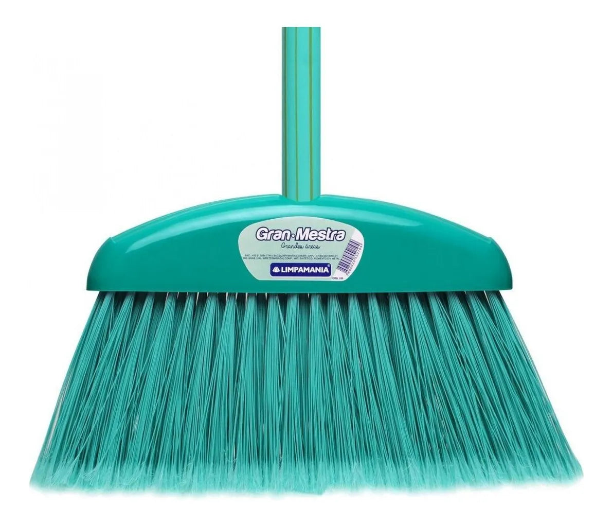 Vassoura Multiuso Gran-Mestra Limpamania Cerdas Plumadas - Para Todos os Pisos | 330×41×180 mm (Ref. 5210)
