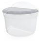 Saleiro de Mesa Utility Home 1 kg – Acrílico Transparente com Tampa 11,5×13×16 cm