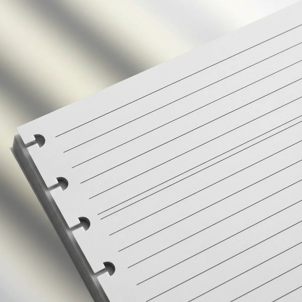Refil para Caderno Inteligente 10 Discos FWB 8383 | 80 Folhas Pautadas | 25,3 x 18,5 cm | Offset 80g