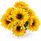 Buquê de Girassóis Artificiais Amarelo 36 cm – 7 Hastes | FlorArte