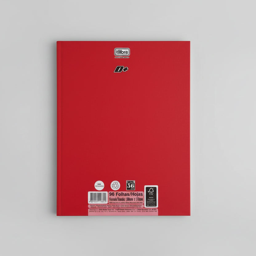 Caderno Universitário D+ Tilibra 1 Matéria 96 Folhas Capa Dura Brochura