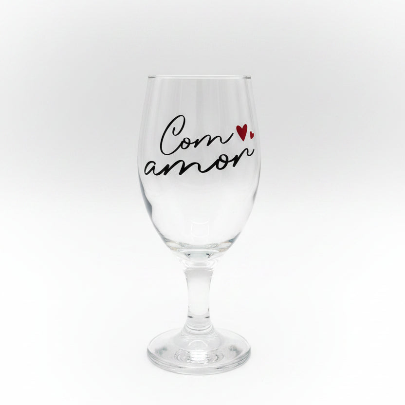 Taça Windsor 330ml Brasfoot – Para Quem Me Faz Muito Feliz | Vidro Transparente