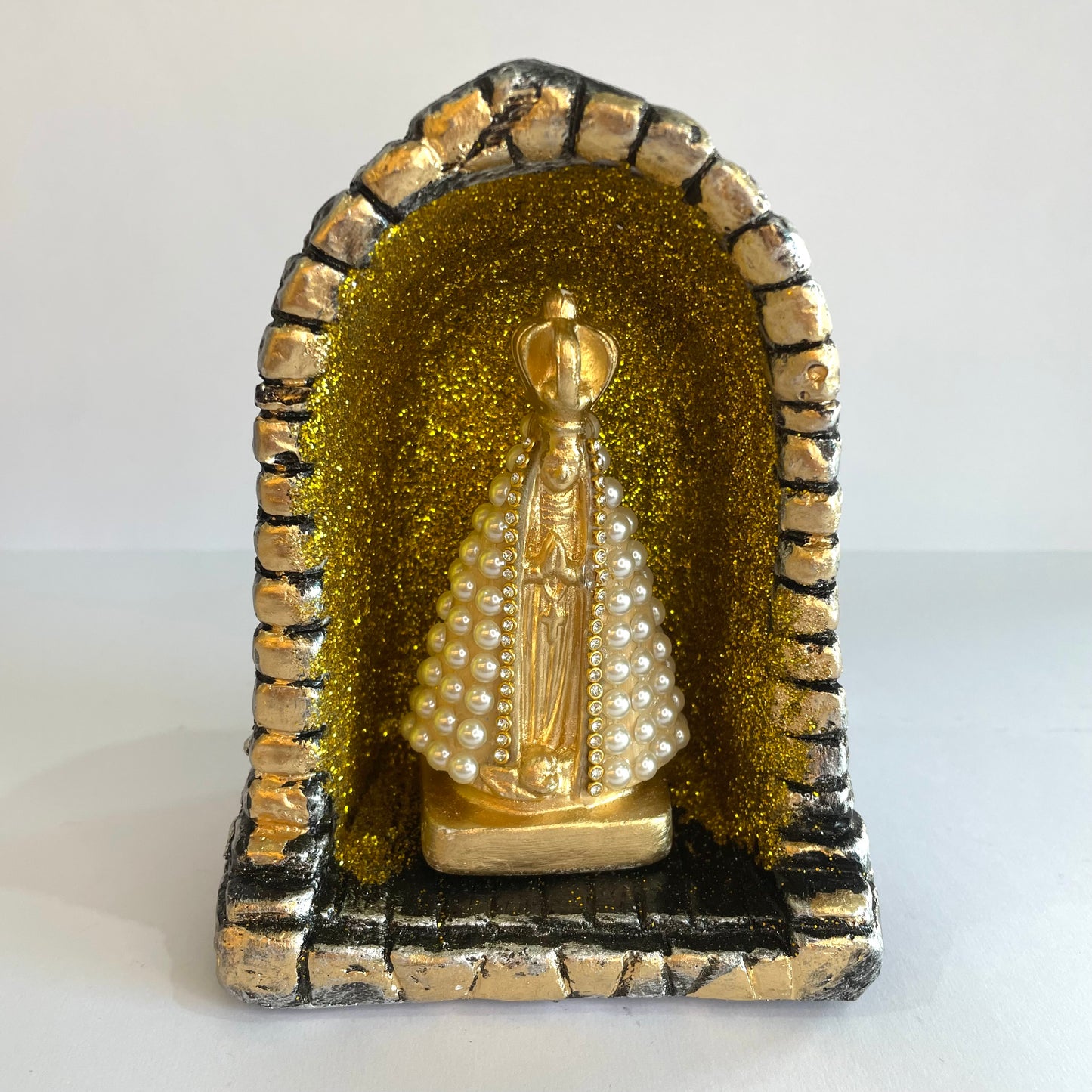Imagem Nossa Senhora Aparecida na Capela – Gesso Artístico 15 cm