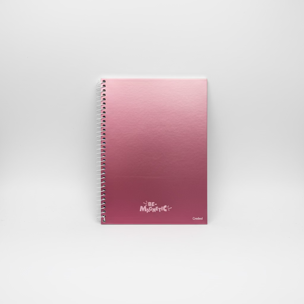 Caderno Be‑Magnetic Credeal | 1 Matéria 80 Folhas | Capa Dura Reflexiva | Espiral Universitário
