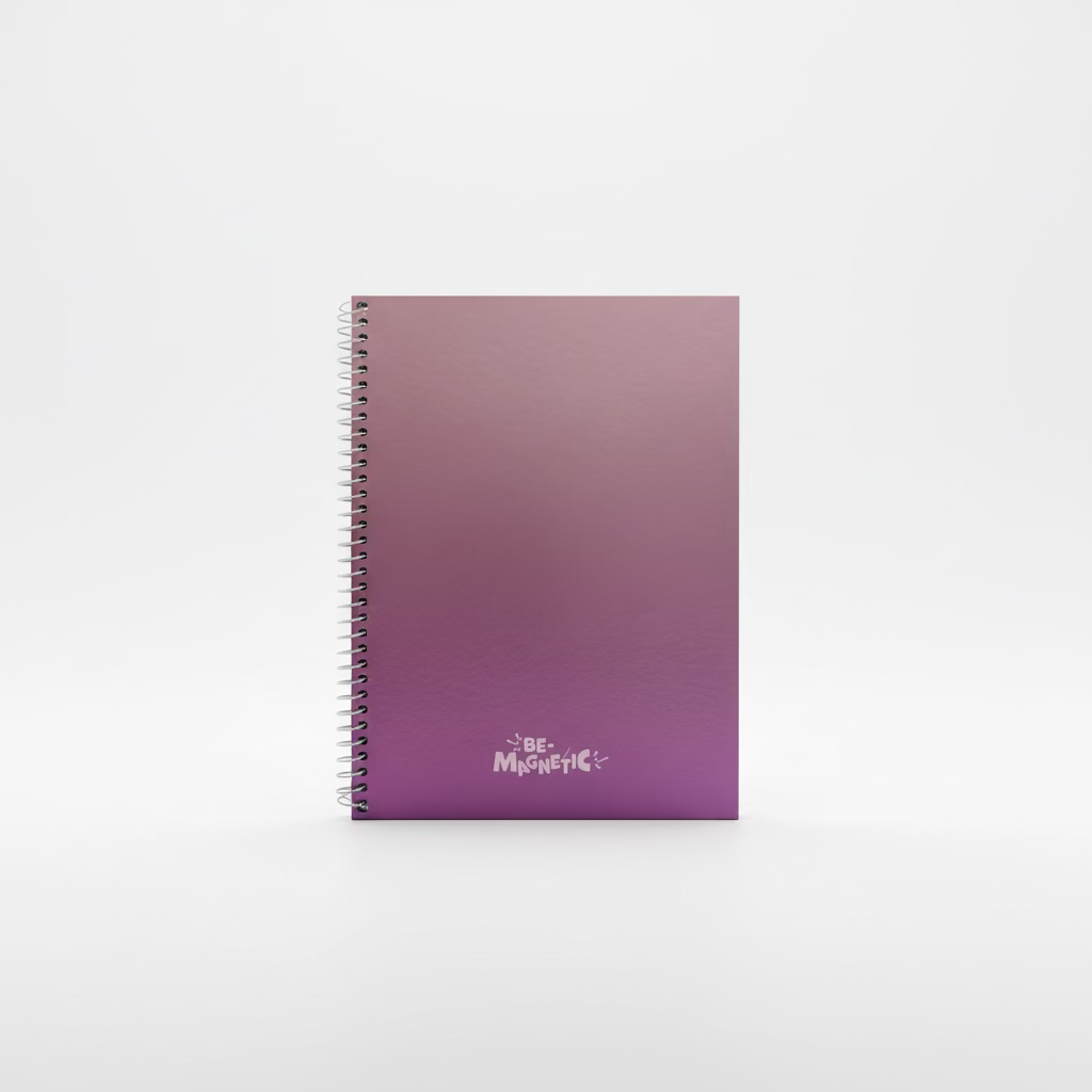 Caderno Be‑Magnetic Credeal | 1 Matéria 80 Folhas | Capa Dura Reflexiva | Espiral Universitário