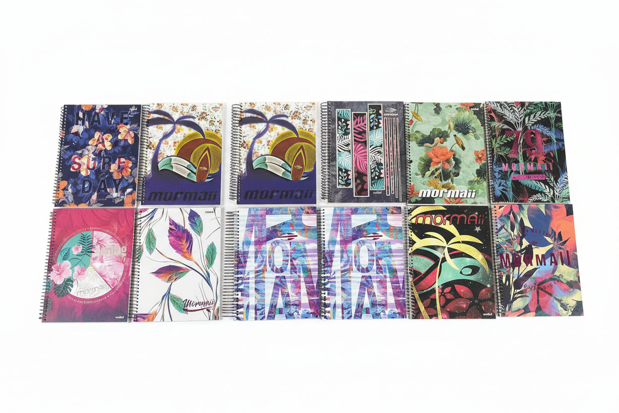 Caderno Mormaii Surfe Feminino 1 Matéria 96 Folhas Universitário Capa Dura | Credeal