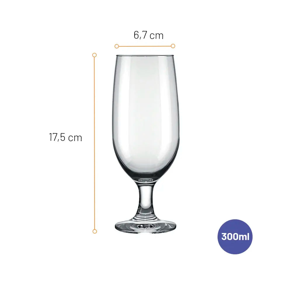 Jogo de Taças para Cerveja Floripa 300 ml com 6 Peças | Nadir