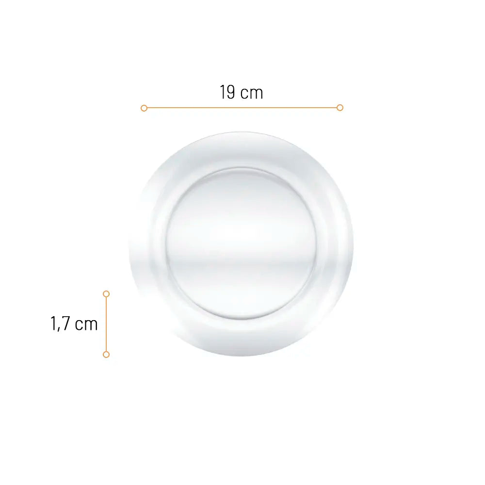 Prato de Sobremesa 19 cm Astral  Duralex Vidro Temperado | Nadir