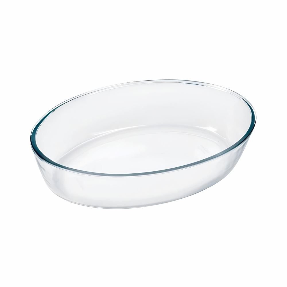Assadeira Oval de Vidro Temperado Marinex com Tampa 1,6L – Nadir | Forno, Micro-ondas e Freezer