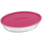 Assadeira Oval de Vidro Temperado Marinex com Tampa 1,6L – Nadir | Forno, Micro-ondas e Freezer