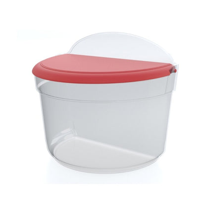 Saleiro de Mesa Utility Home 1 kg – Acrílico Transparente com Tampa 11,5×13×16 cm