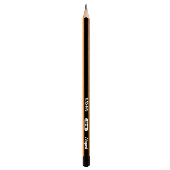 Lápis de Escrever Preto Triangular Black Peps HB | Maped