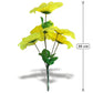 Buquê de Peônias Artificiais Amarelo 30 cm – 5 Hastes | FlorArte