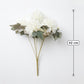 Buquê de Crisântemos Artificiais Branco 42 cm – 7 Hastes | FlorArte