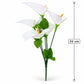 Buquê de Copo-de-Leite Artificial Branco 32 cm – 5 Hastes | FlorArte