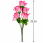 Buquê de Botões de Rosa Artificiais Cor-de-Rosa 35 cm – 5 Hastes | Florarte