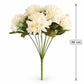 Buquê de Crisântemos Artificiais Creme Outono 40 cm – 9 Hastes | Florarte