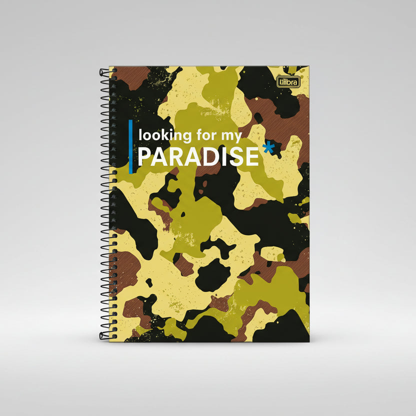 Caderno Universitário Hide Camuflado 10 Matérias 160 Fls – Tilibra
