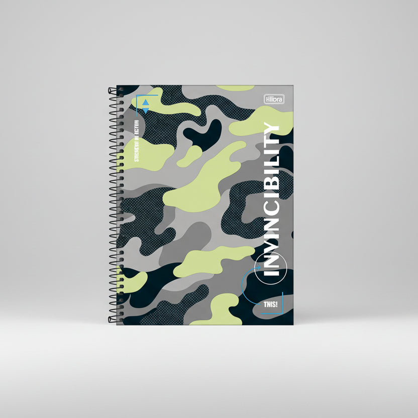 Caderno Universitário Hide Camuflado 10 Matérias 160 Fls – Tilibra