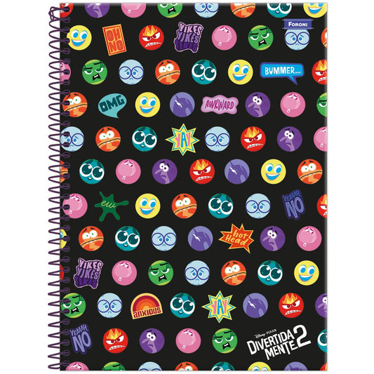 Caderno Divertidamente 2 Foroni | 1 Matéria 80 Folhas Capa Dura | Universitário 200 x 275 mm
