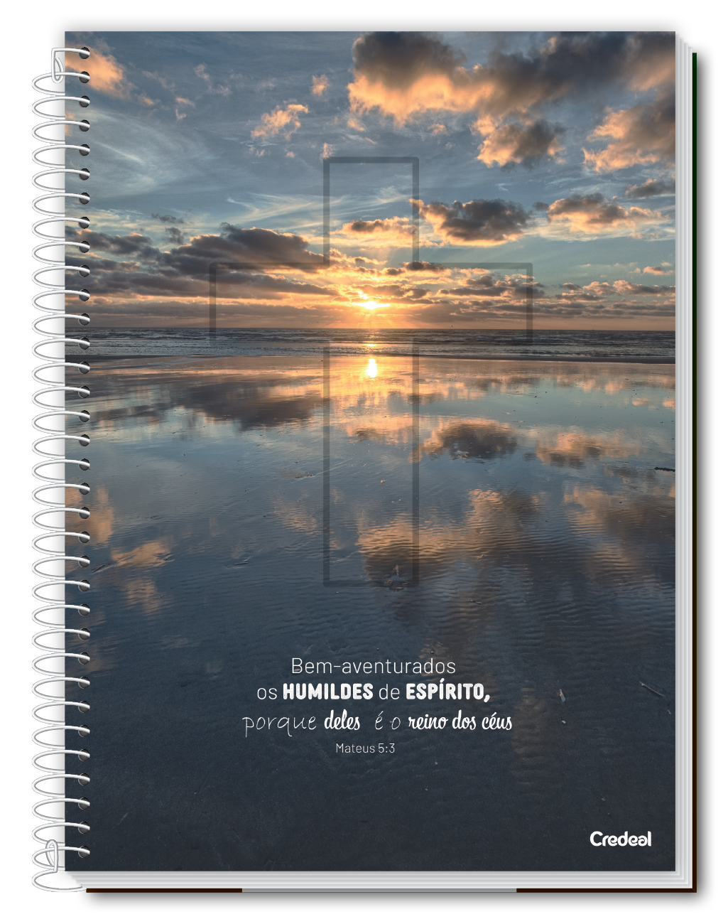 Caderno Mensagens Religiosas & Fé | 1 Matérias 80 Folhas | Universitário Capa Dura | Credeal