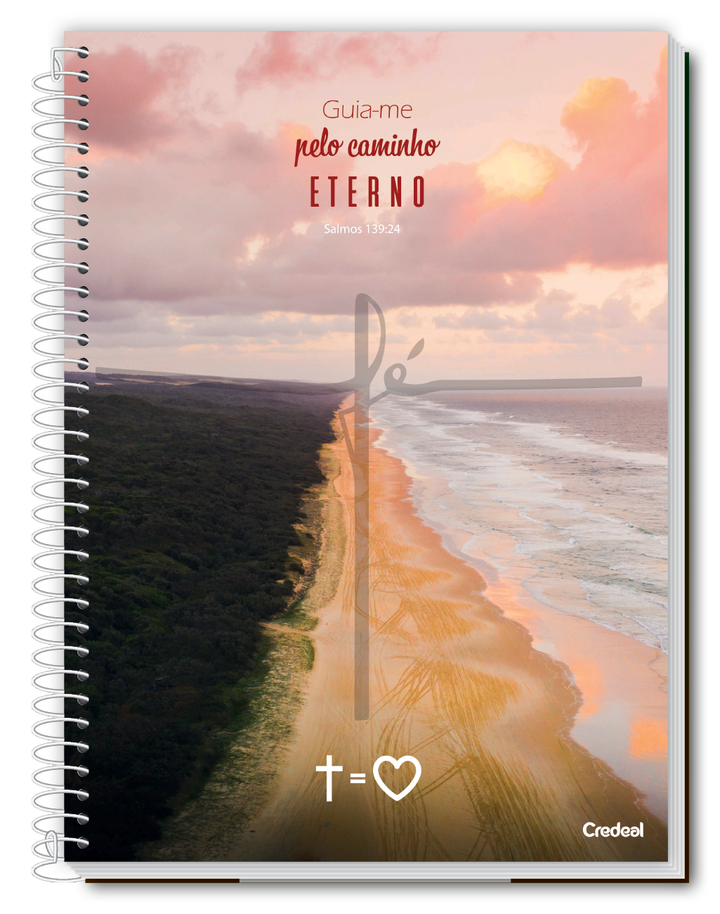Caderno Mensagens Religiosas & Fé | 1 Matérias 80 Folhas | Universitário Capa Dura | Credeal