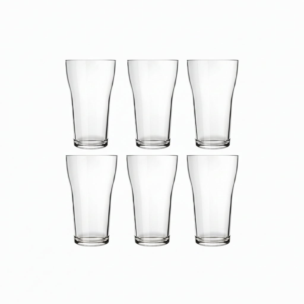 Conjunto 6 Copos Choppinho Boteco 200ml Nadir — Vidro Resistente, Estilo Clássico de Bar