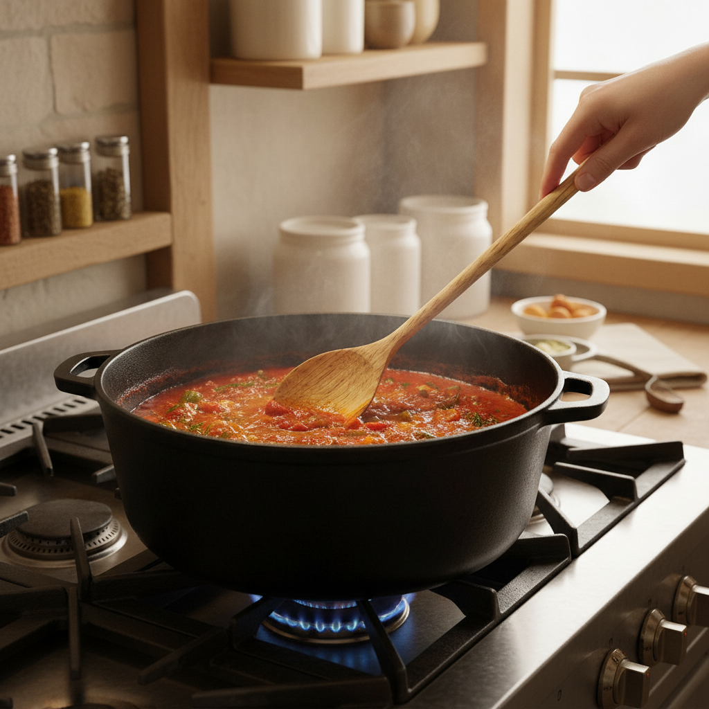 Colher de Bambu 50 cm – BigSul | Utensílio de Cozinha Extra-Longa