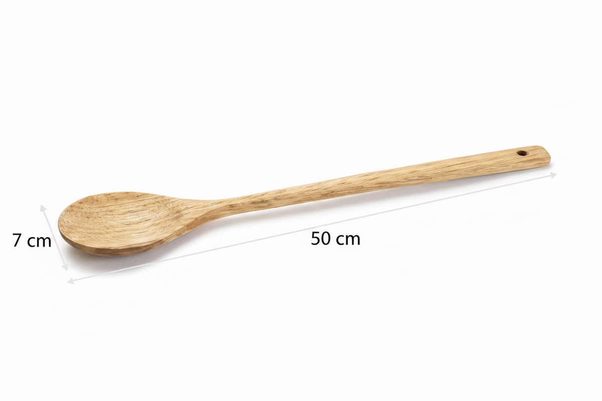 Colher de Bambu 50 cm – BigSul | Utensílio de Cozinha Extra-Longa