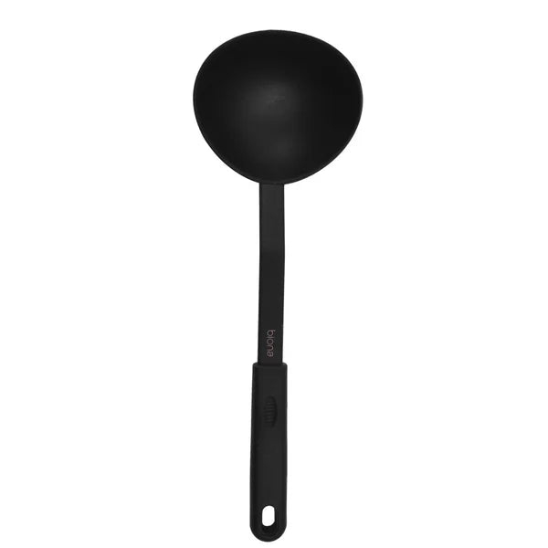 Concha de Nylon 30,5 cm Preta Biona – Utensílio Resistente ao Calor e Seguro para Panelas Antiaderentes