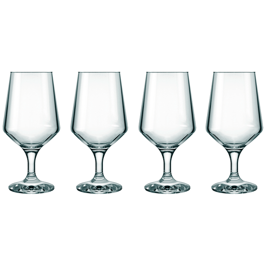 Jogo 4 Taças de Cerveja Brunello 400 ml – Vidro Cristalino | Nadir